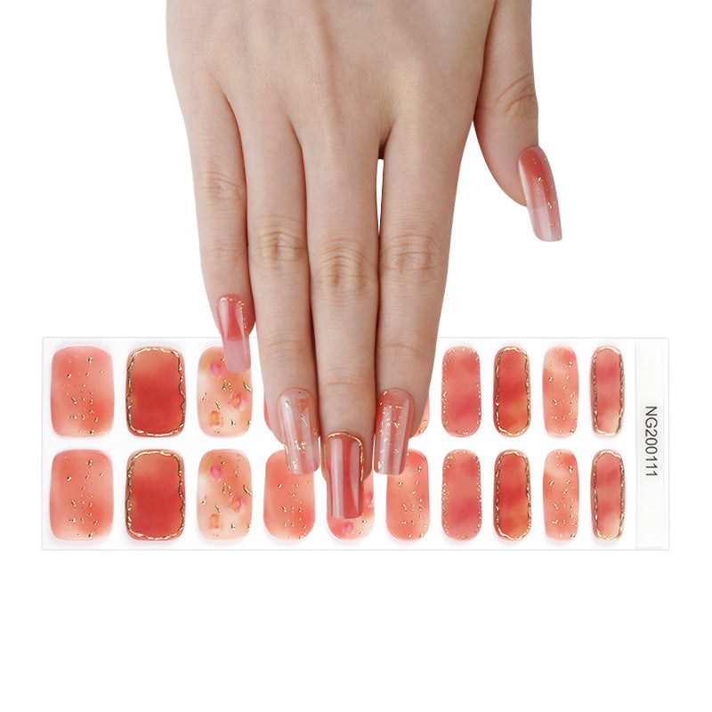 Gel Finger Therapy Light Uv Half Nail Stickers