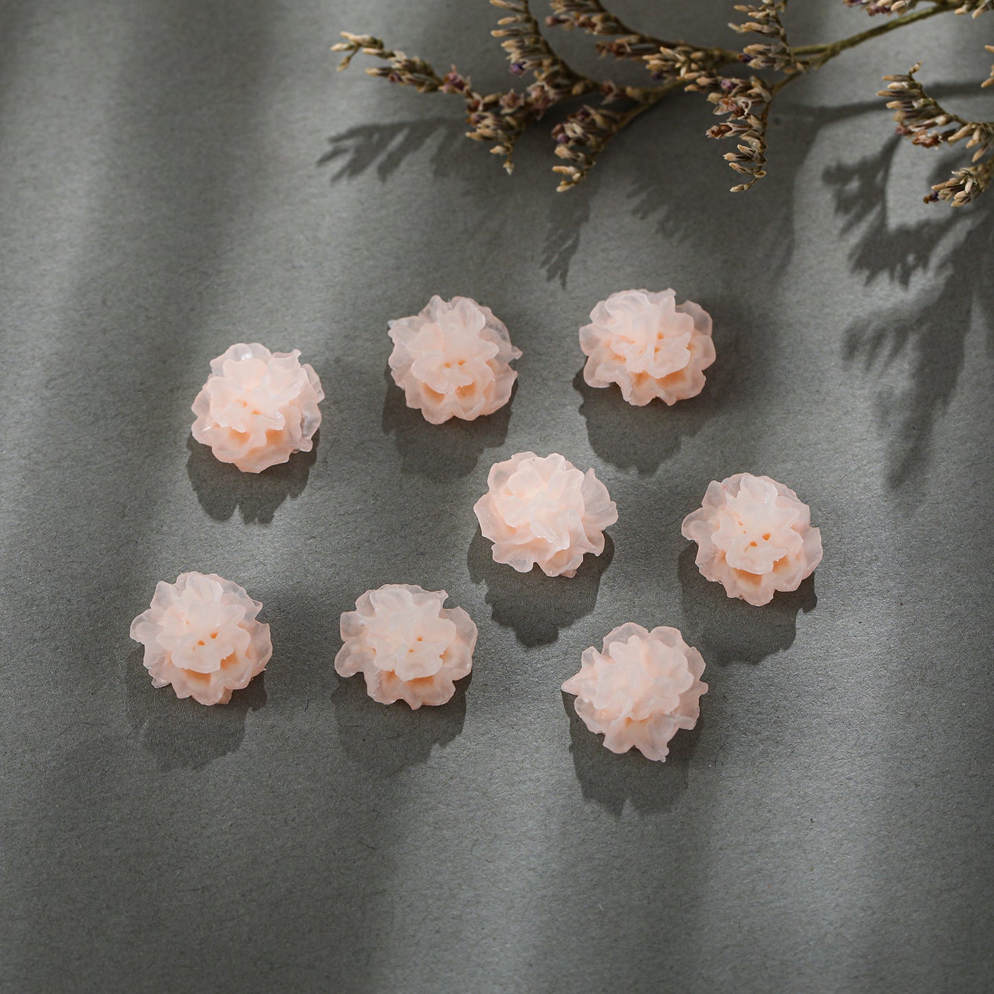 Azalea Ornament Two-color Luminous Resin Flower Nail Care Nail Art