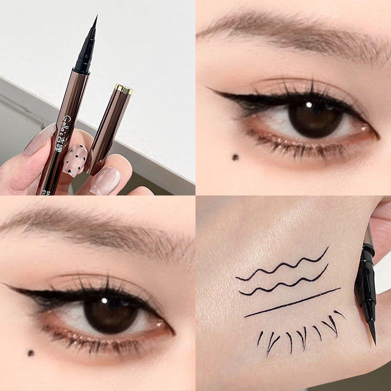 Mise à niveau du petit tube d'argent pour eye-liner aux baies noires