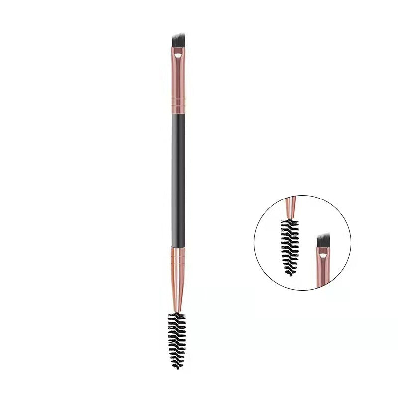 Pinceau à sourcils à double tête An Cai Na, brosse à mascara en spirale biseautée, accessoires de maquillage