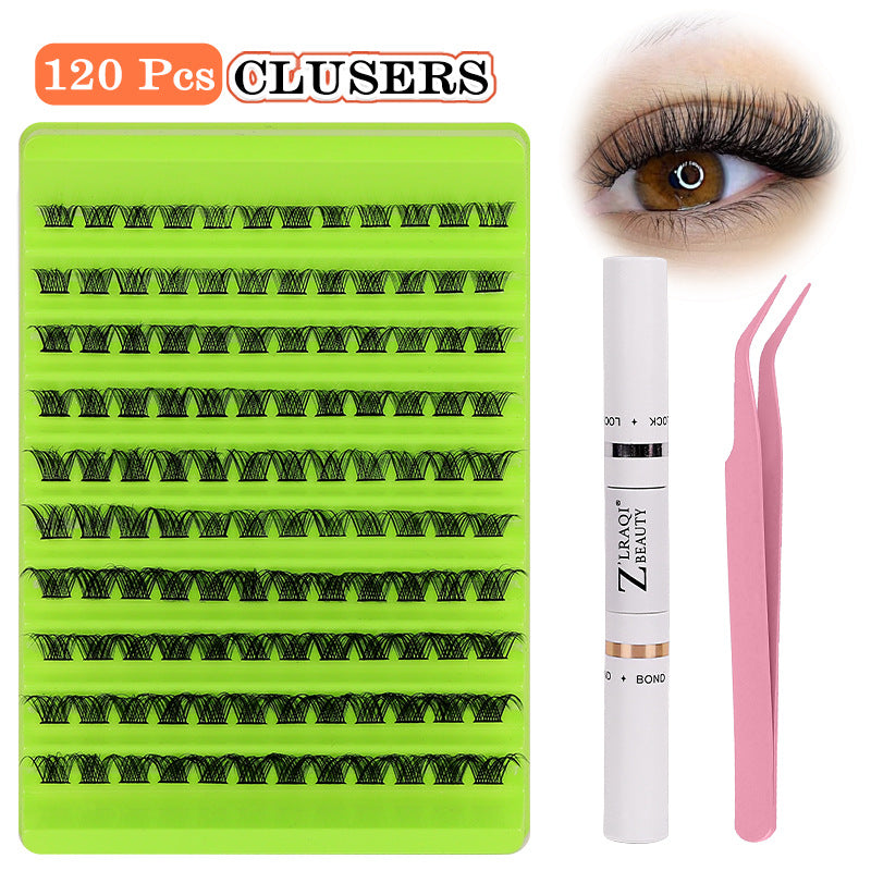 Thick Single Cluster Large Capacity Mixed False Lashes