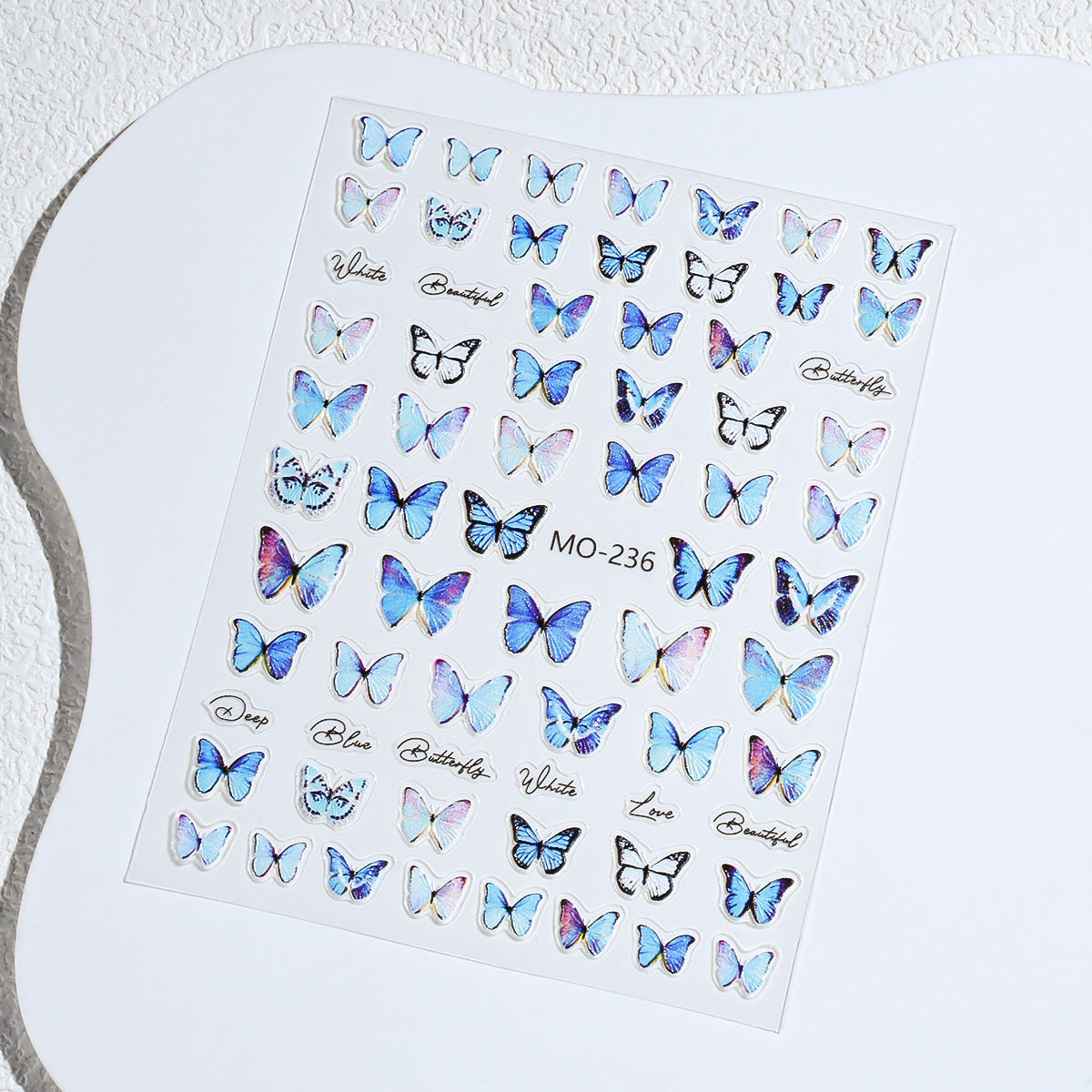 Sweet Potato Butterfly Relief Three-dimensional Cute Nail Stickers