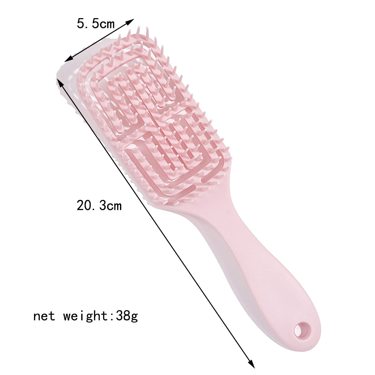 Brosses et peignes pour cheveux bouclés avec ventilation creuse pour massage du cuir chevelu