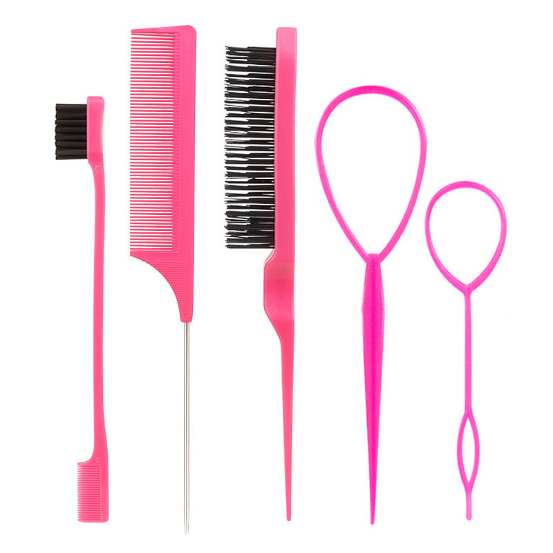 Highlight Tail Double-headed Eyebrow Brush Steel Needle Puller Pin Hair Brushes & Combs