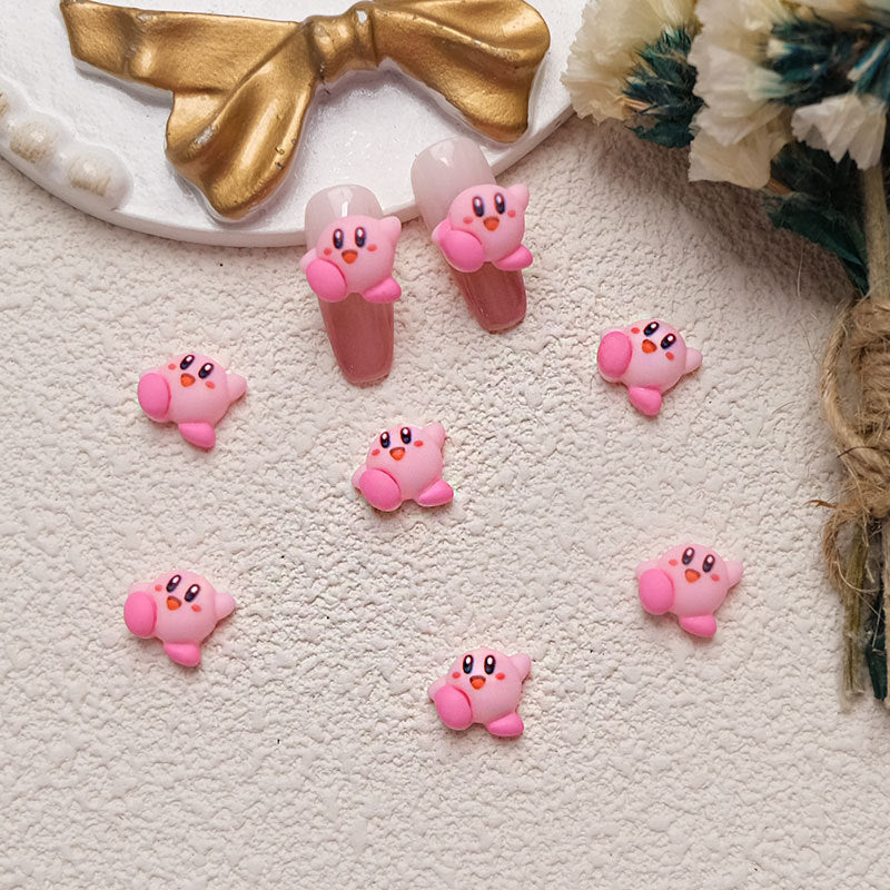 Cartoon Wear Armor Resin Kirby Ornament Nail Care Nail Art