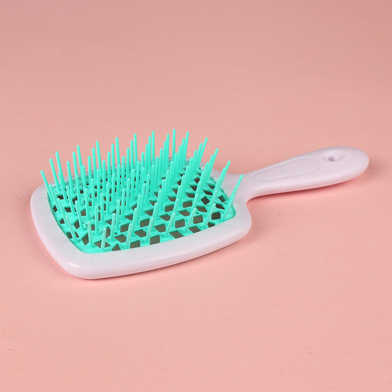 Brosses et peignes de massage pour cheveux secs et humides en nid d'abeille creux