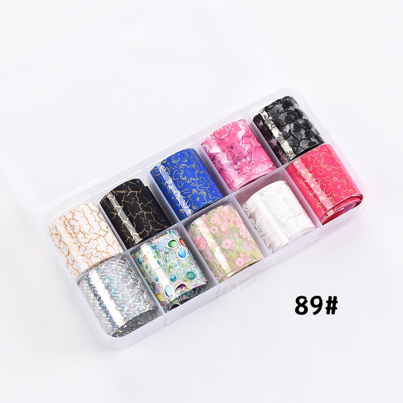 Suit Plaid Snake Leopard Flower Fluorescent Nail Stickers