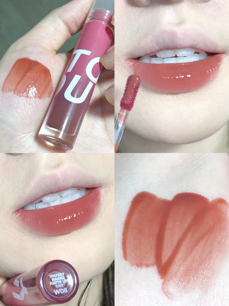 Mouth Red Mud Fingertip Matte Mirror Lip Glosses