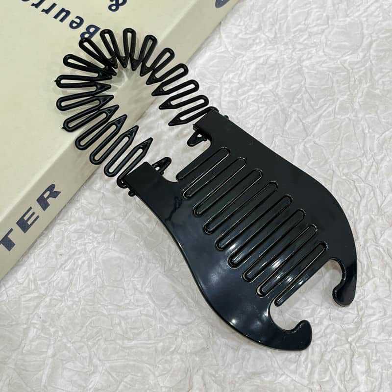 Band Interlocking Side Tie Tools Ponytail Clip Hair Brushes & Combs