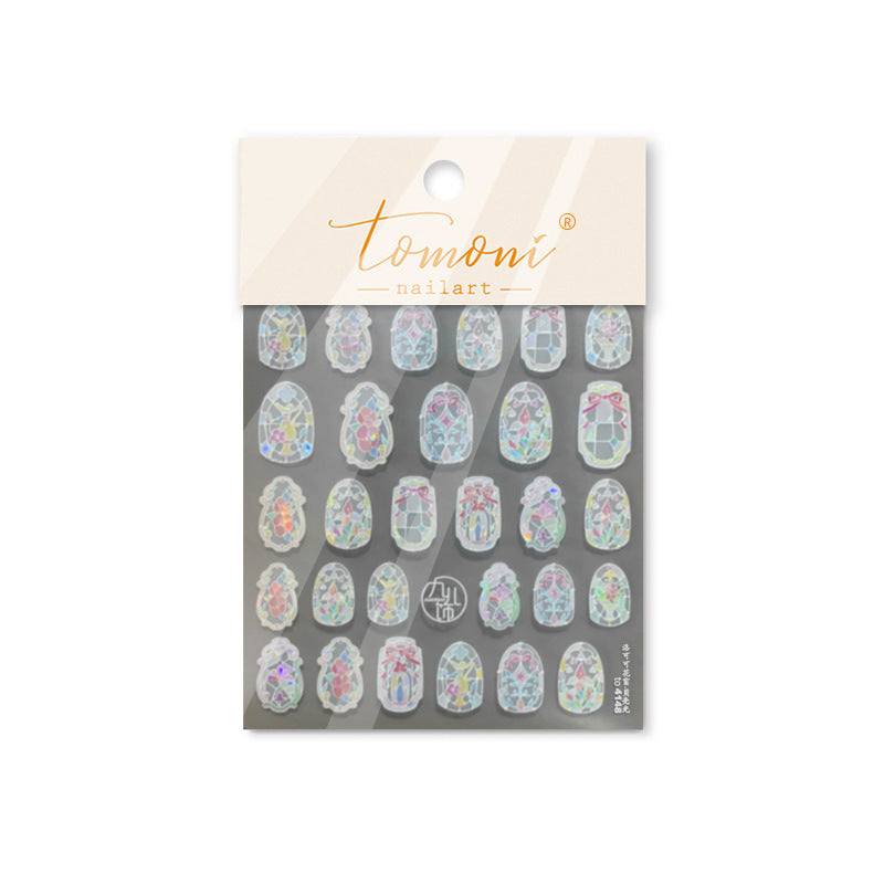 Shell Light Retro Phone Case Rococo Nail Stickers