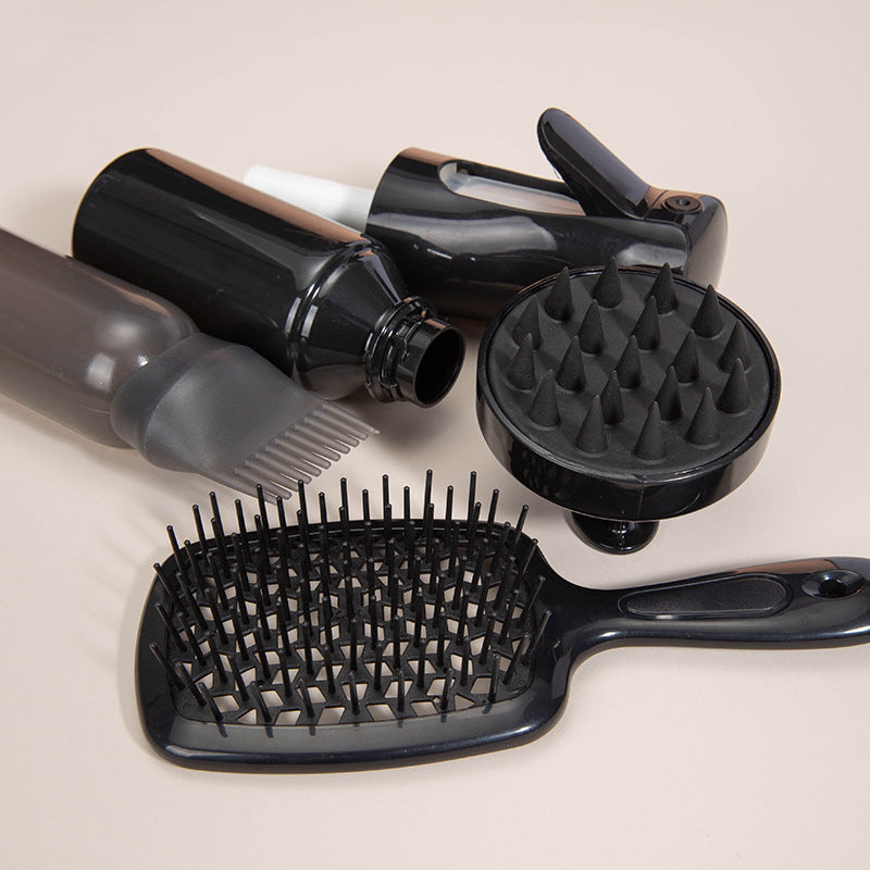 Brosse à shampoing Vaporisateur haute pression continu Huile de cuisson Brosses et peignes à cheveux