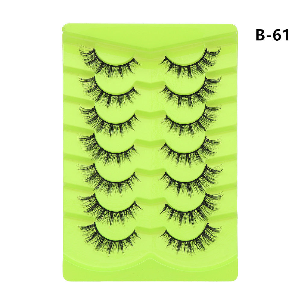 Double Pairs Of Eyelashes Whole Piece False Lashes