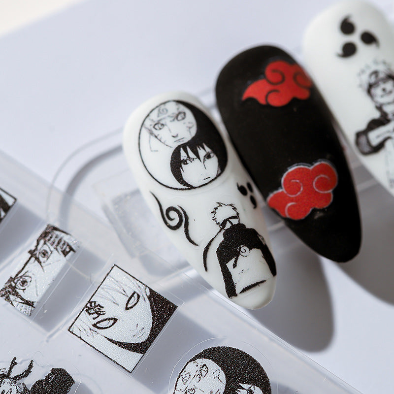 Style Flower Thin Tough Adhesive Ornament Nail Stickers