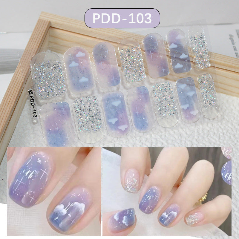 Love Waterproof Durable Applique Finished Patch Nail Art