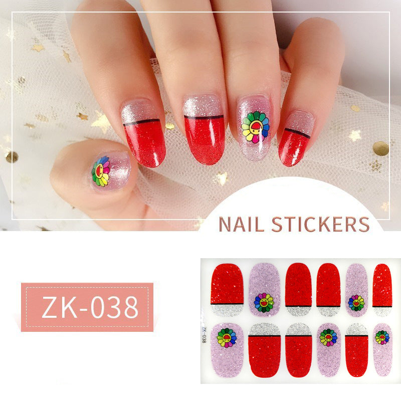 Finger Full Oil Film Manicure Implement Nail Stickers