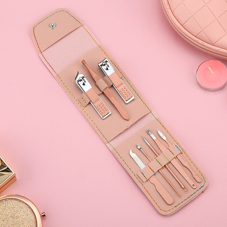 Ensemble d'outils pour les ongles imprimables avec ciseaux et coupe-ongles pliables