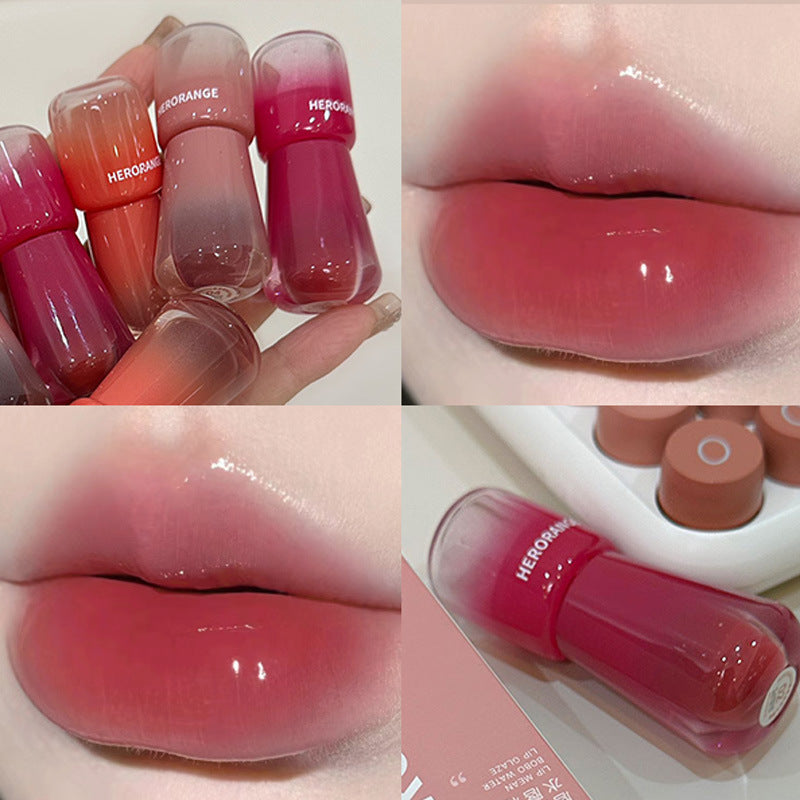 Water Lacquer Long Lasting Color Rendering Moisturizing Lip Glosses