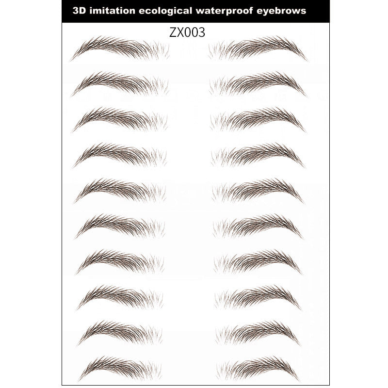 Imitation Ecological Eyebrow Stencil Thick Korean Makeup Accessories