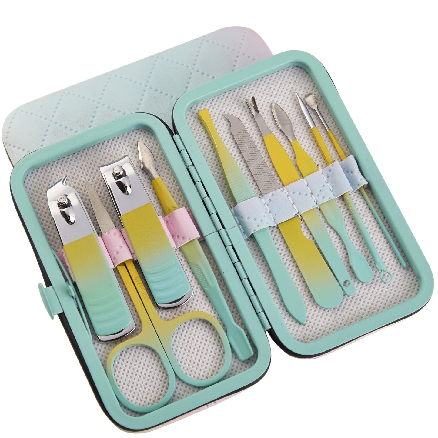 Ensemble d'outils pour ongles, ciseaux, coupe-ongles en acier inoxydable dégradé sélectionné