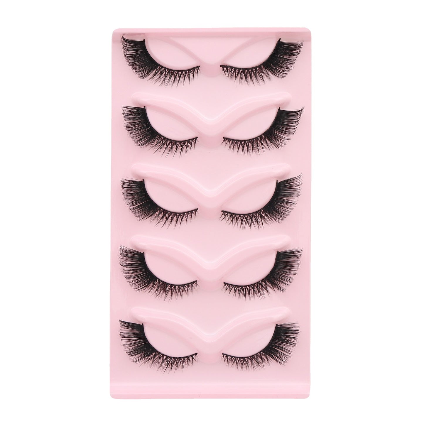 Five Pairs Of Cat Eyelashes Thick False Lashes