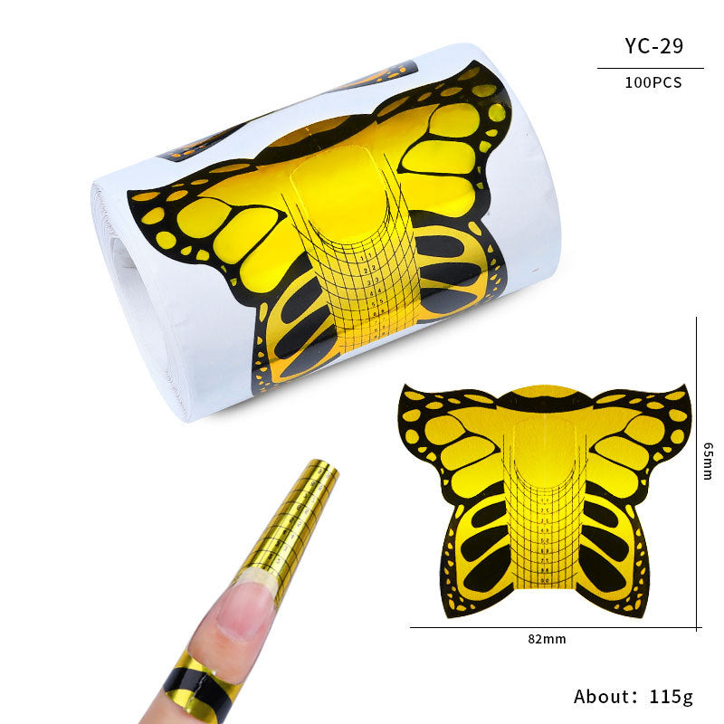 Paper Holder French Therapy Extension Butterfly Nail Tool Set