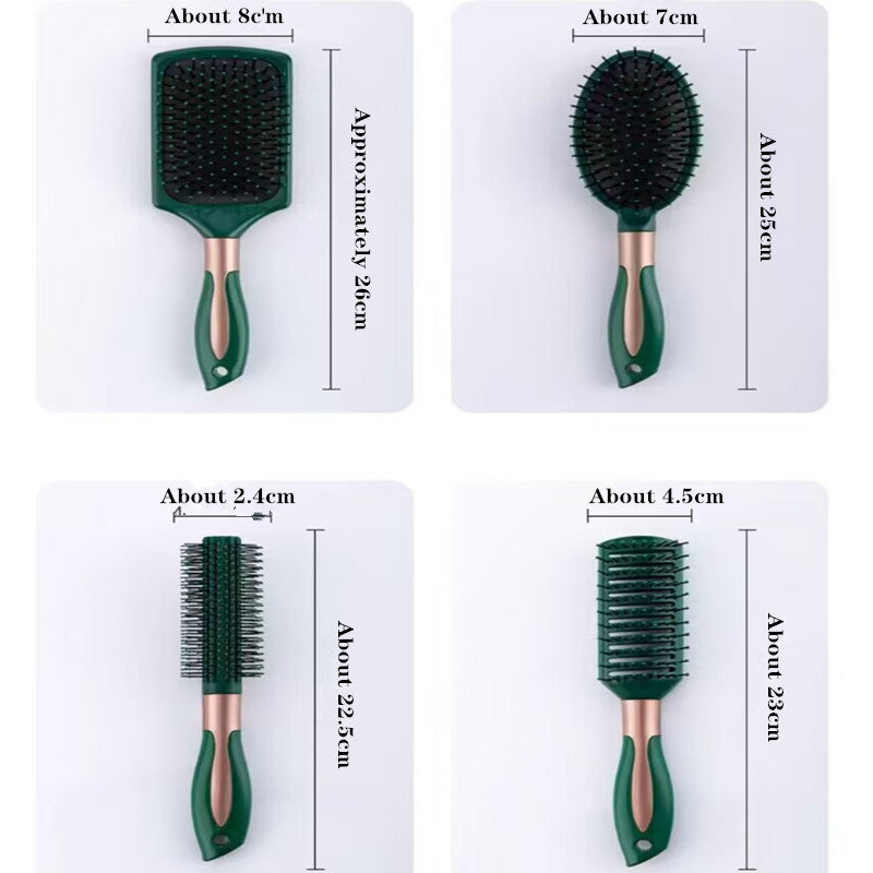 Air Cushion Dark Green Airbag Curling Hair Brushes & Combs