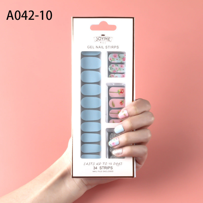 Autocollants pour ongles en gel flexible et imperméable pour les doigts