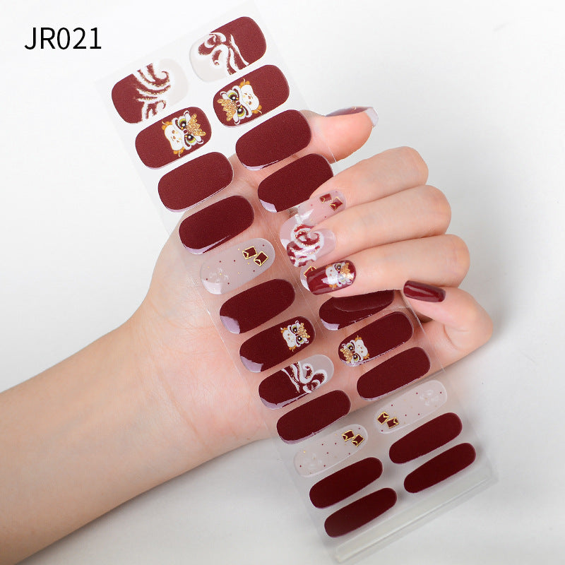 Panda Chinese Style Gel Waterproof Durable Nail Stickers