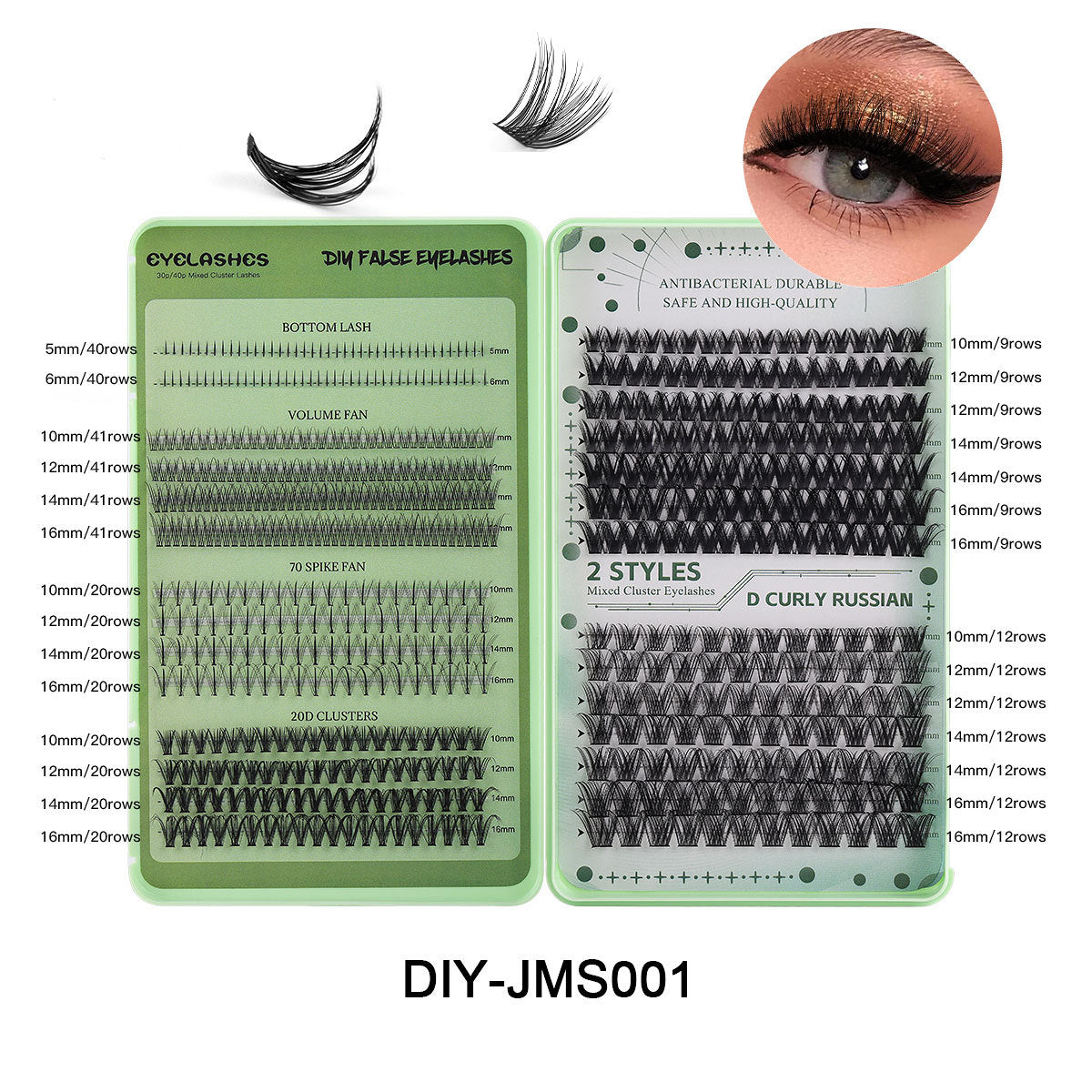 Eyelash Book Large Capacity Assortment Pack Single Cluster Eyelashes False Lashes