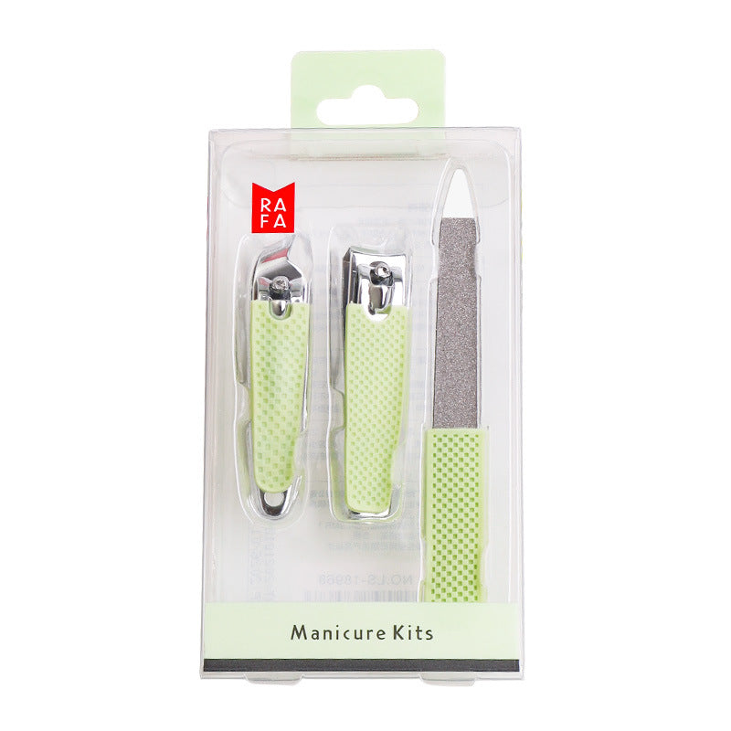 Ciseaux de manucure en acier inoxydable, coupe-ongles pointus, ensemble d'outils pour ongles