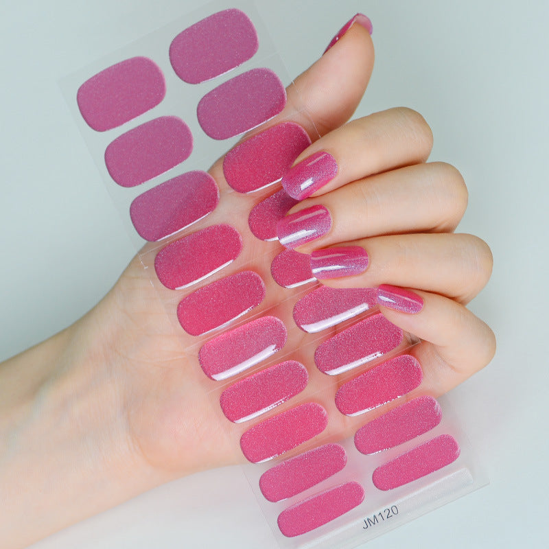 Solid Color Second Generation Flash Uv Nail Stickers