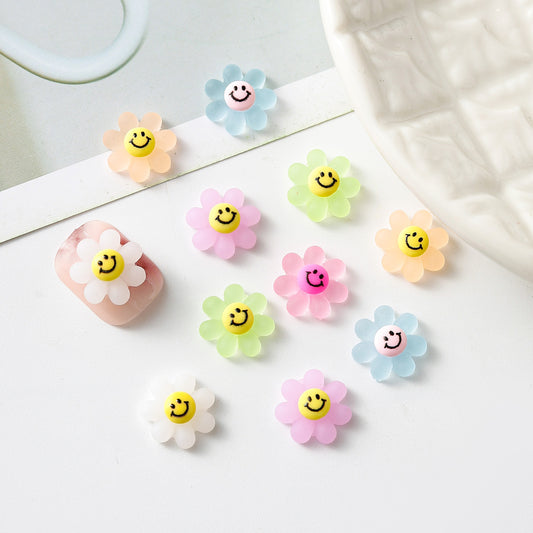 Resin Facial Expression Bag Flower Brooch Phone Nail Care Nail Art