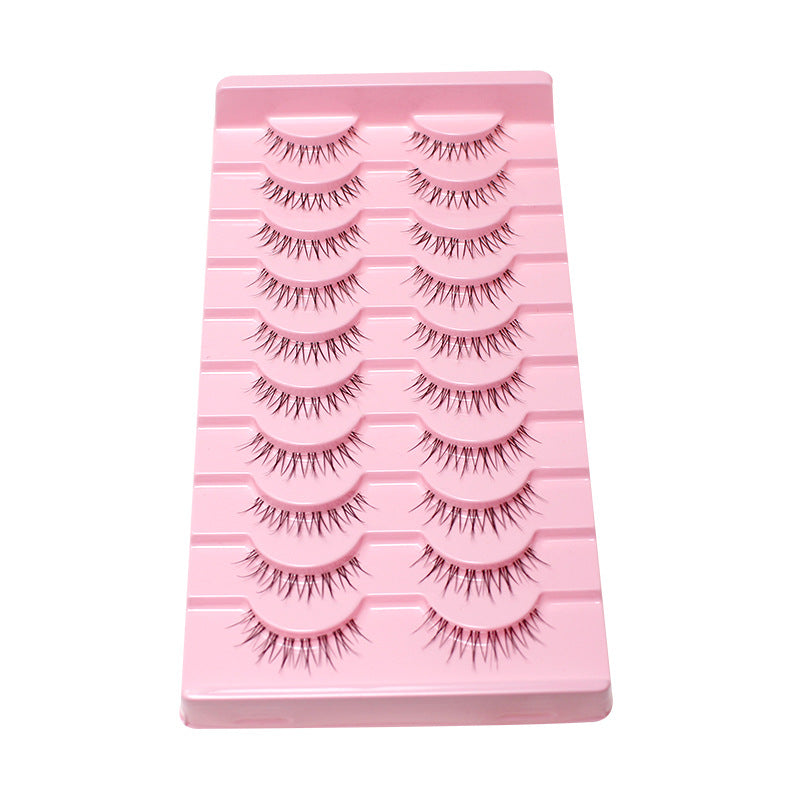 Pair Of Single Line Fish Thin Stem False Lashes