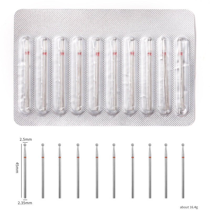 Ensemble d'outils de polissage et de pelage des ongles en aluminium