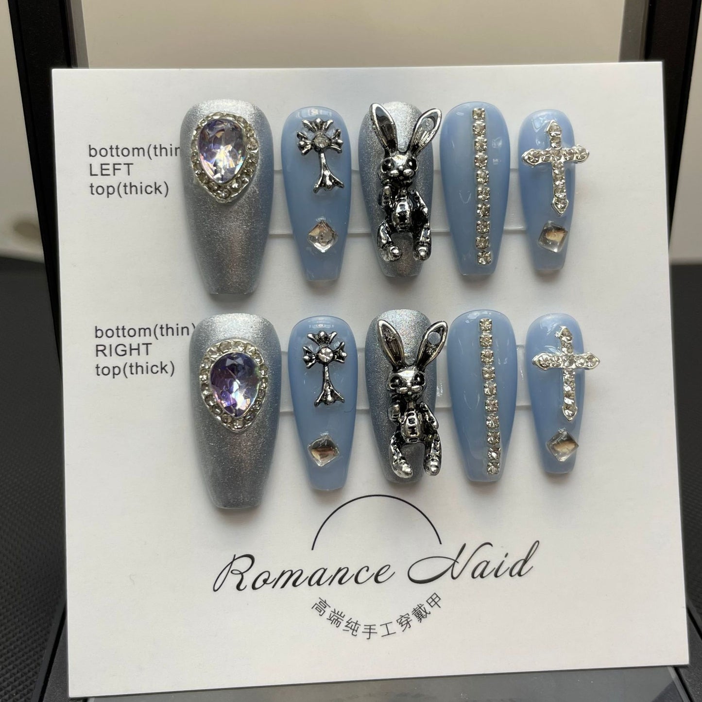 Handmade Wear Light Luxury Full Diamond Flash Nail Stickers