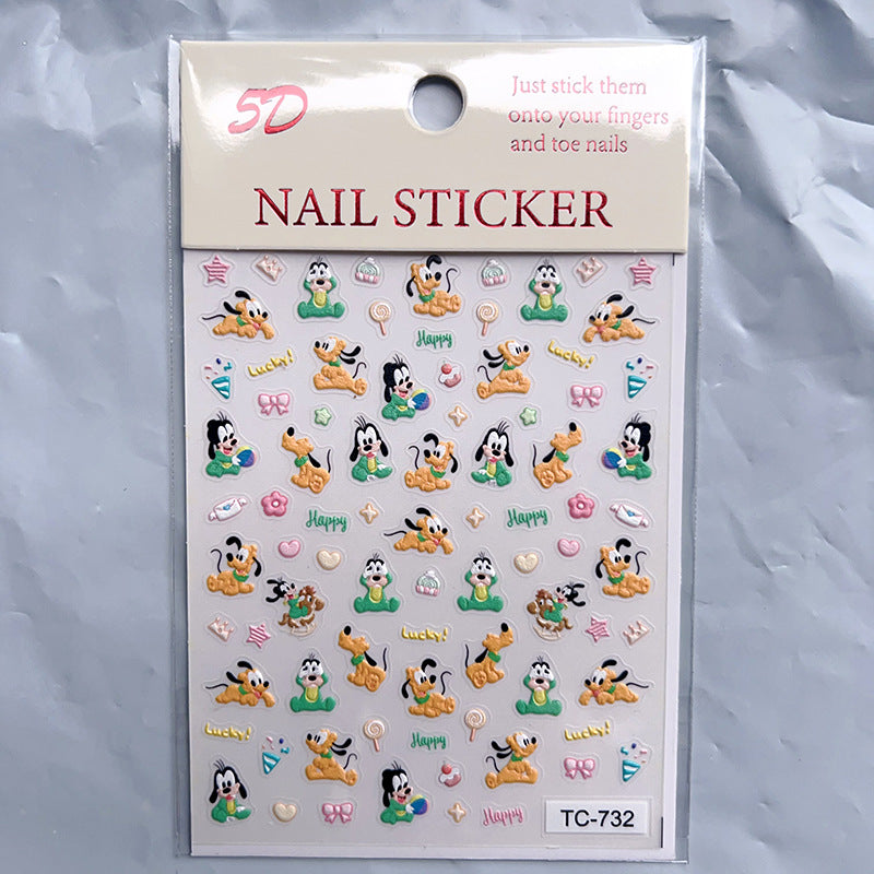 Relief Three-dimensional Cartoon Hand Account Goo Card Nail Tool Set