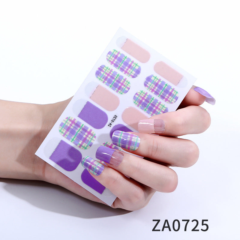 Flower Imitation Diamond Waterproof Love Paper Nail Stickers