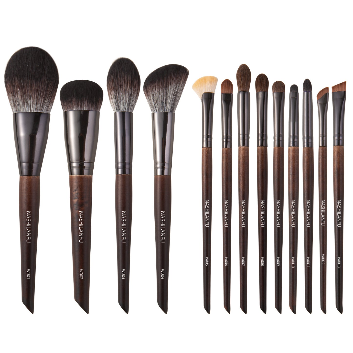 Wooden Handle Brush Shadow Blush Powder Eyebrow Beauty Makeup Brushes Accessories