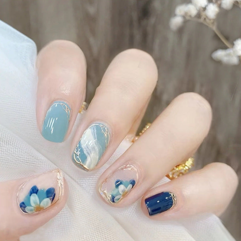 Patch amovible Summer Camellia Manucure Wear Nail Art