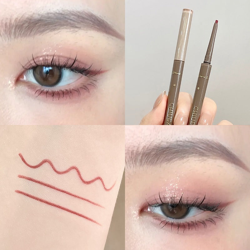 Eyeliner long extrêmement fin et imperméable pour débutant, ver à soie accroupi, résistant aux rayures