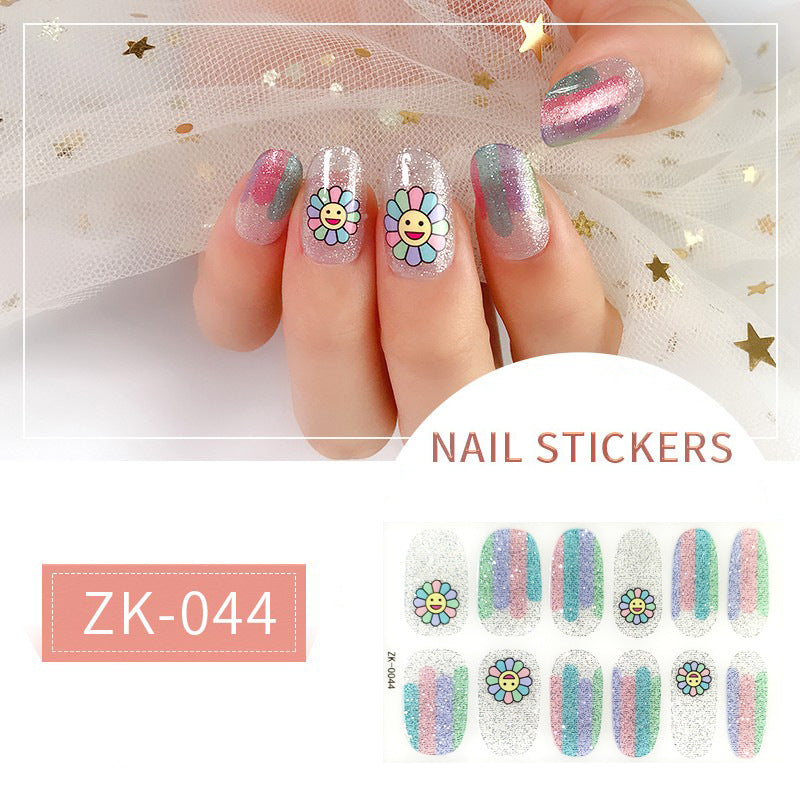 Finger Full Oil Film Manicure Implement Nail Stickers