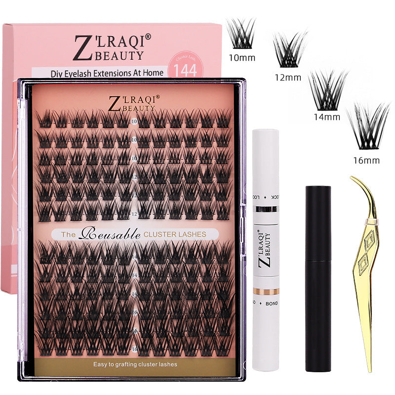 Eyelash Segmented Eyelashes Box Double-headed Glue Large Capacity False Lashes