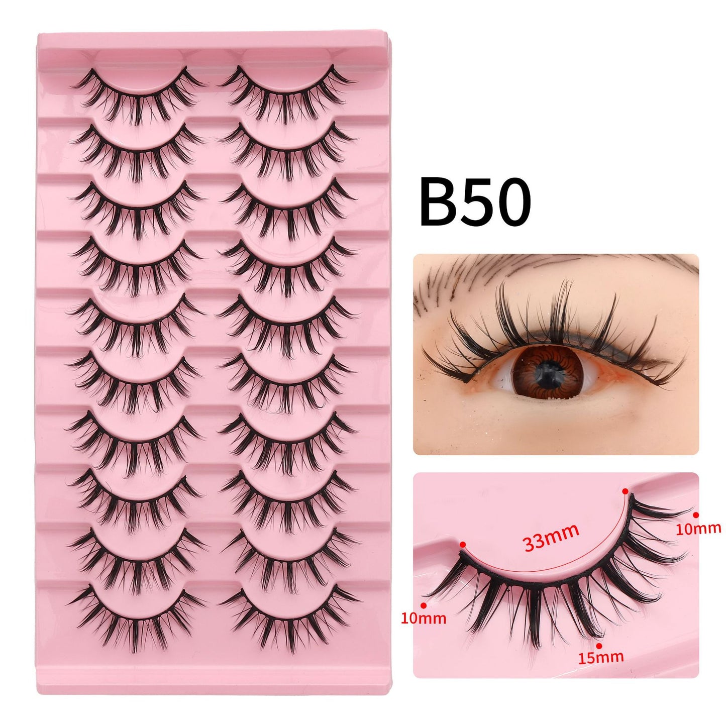 Of Little Devil Eyelashes Natural Hard False Lashes