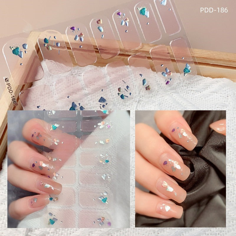 Love Waterproof Durable Applique Finished Patch Nail Art