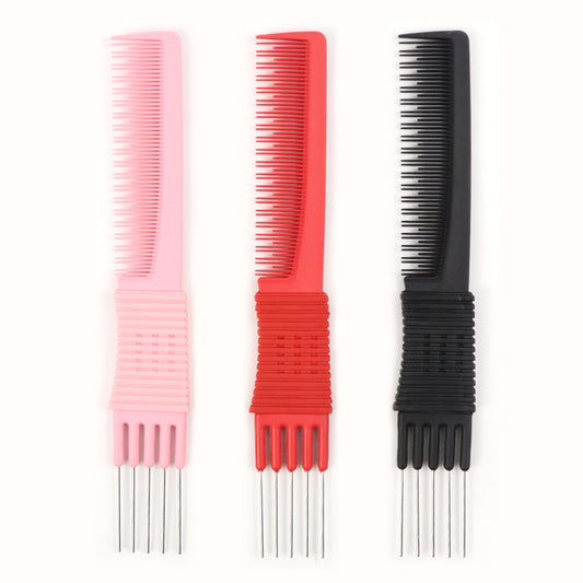 Brosses et peignes à cheveux en fibre de carbone et acier pour boucler les cheveux