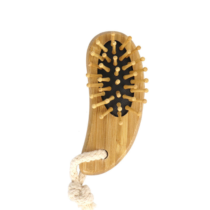 Brosses et peignes à cheveux avec coussin d'air en bois et caoutchouc