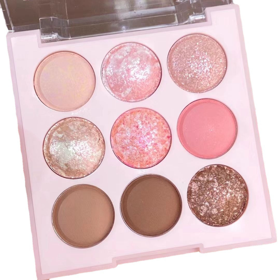 Palette d'ombres à paupières Peach Land en édition limitée Ice Cream Nine Colors