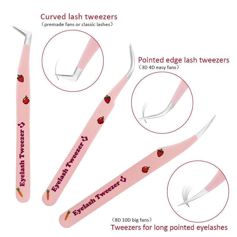 Ensemble d'outils à ongles en acier inoxydable de haute précision pour greffe de cils