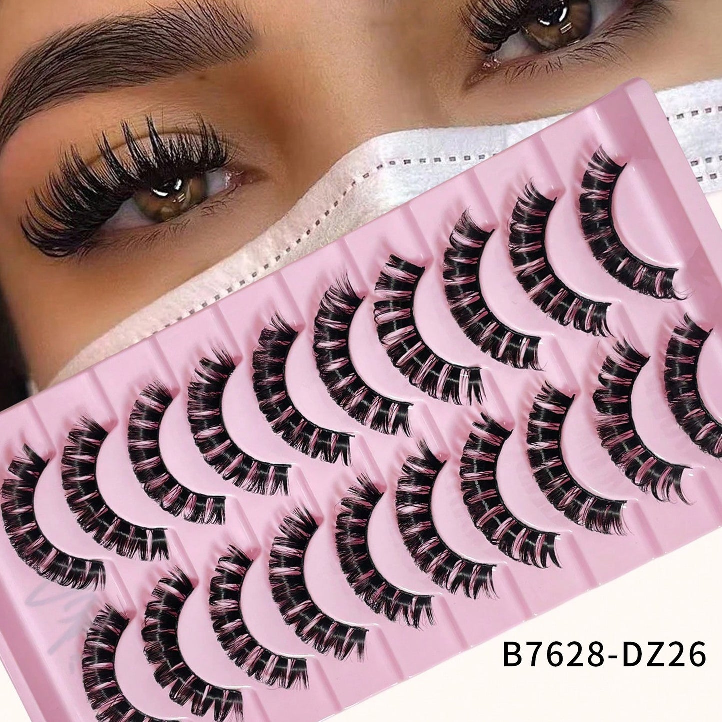 Artificial Mink Simulation One-piece Curling Exaggerated Thick False Lashes