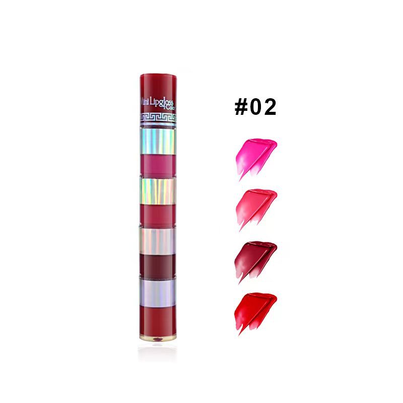 Waterproof Colorfast No Stain On Cup Four-color Lip Glosses